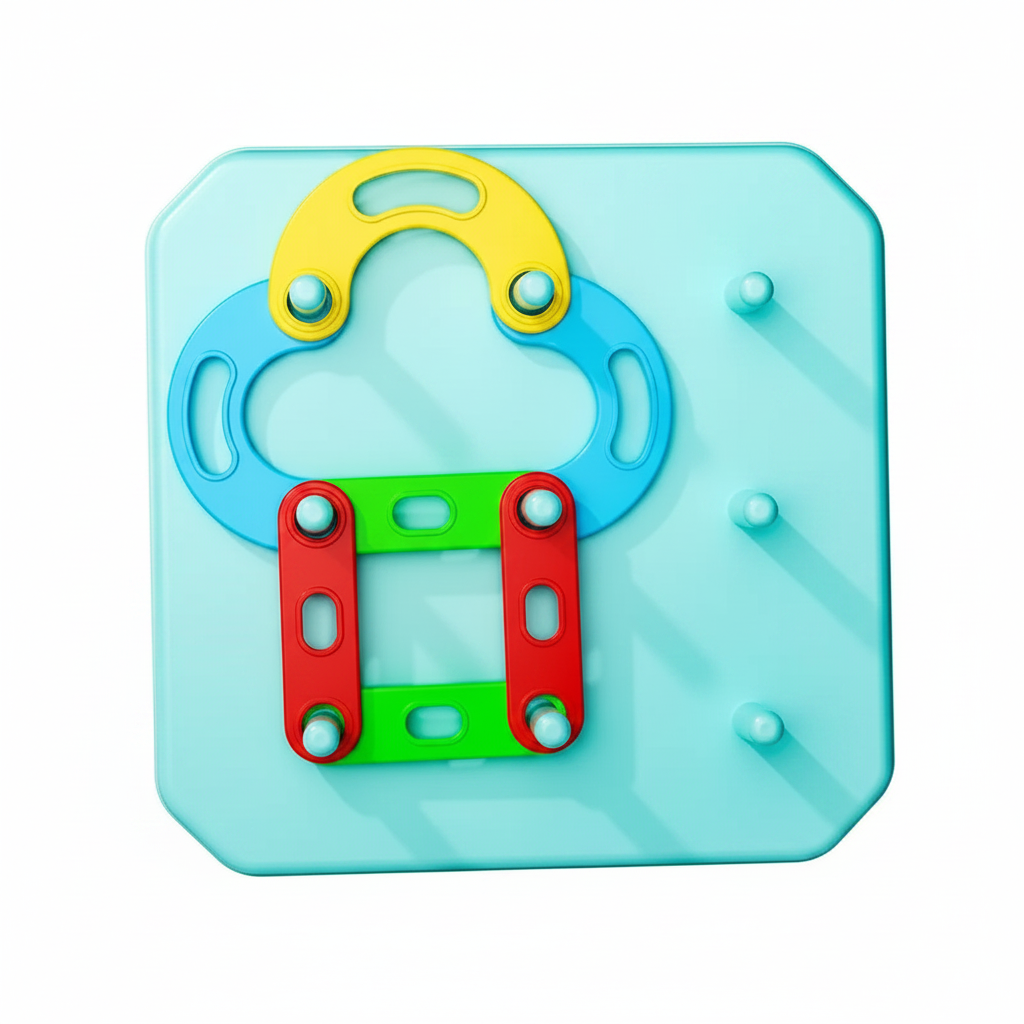 ShapeGenius – Kreativt og lærerikt – Geometrisk pegboard-puslespill