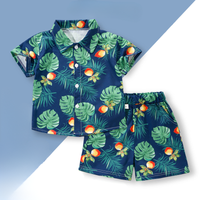 Thumbnail for Mini Fashion - Frisk og munter - Blomstret guttesett