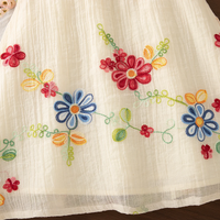 Thumbnail for MiniFlora – Lett og sjarmerende – Brodert kjole til små jenter