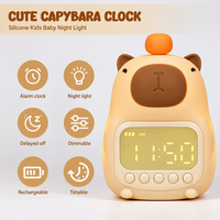 Thumbnail for CappyClock – Søt og multifunksjonell – digital vekkerklokke for barn med nattlampe