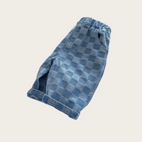 Thumbnail for DenimCheck – Komfortable og trendy – barnebukser med rutemønster