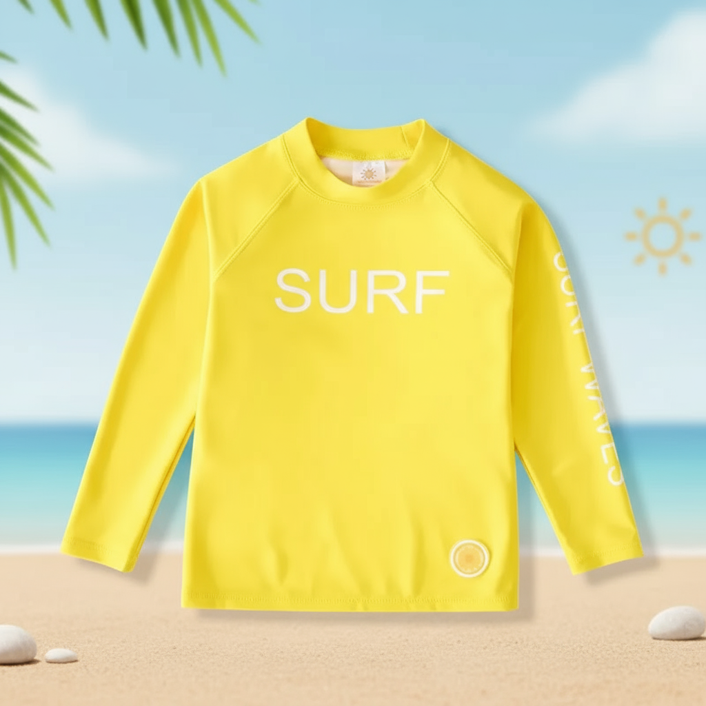 SunShield – Beskyttende og fleksibel – Surfeskjorte for barn med lange ermer og UPF 50+