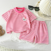 Thumbnail for Kids Stripe Outfit – Trendy og komfortabelt – Sommerantrekk til barn