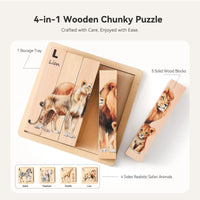 Thumbnail for ZooStack – Tre & Interaktivt – Dyreklosser Puzzle
