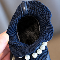 Thumbnail for PearlCharm – Elegant og søtt – ankelstøvler for barn med perledetaljer