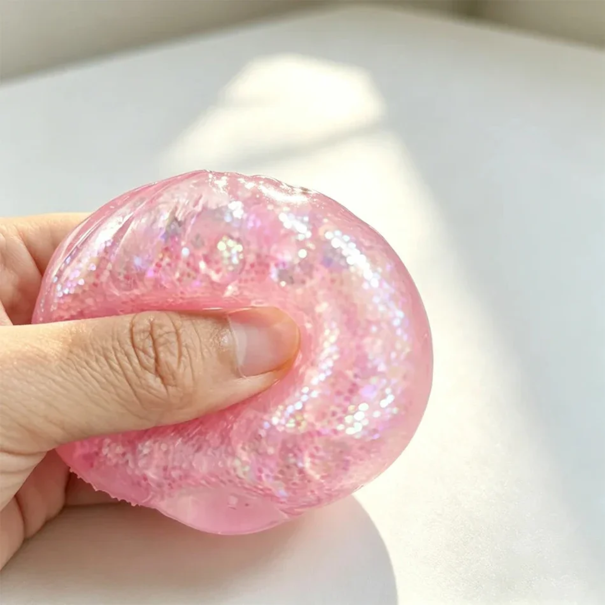 FunSquish – Fargerikt & glittermoro – Glitter-squishy-klumper