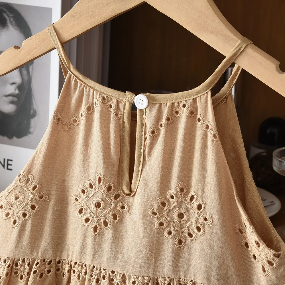 BohoBelle – Elegant og komfortabel – Kjole med broderidetaljer