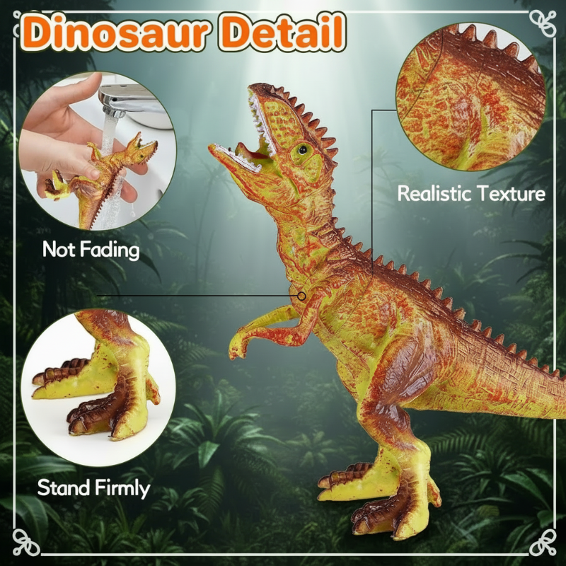 DinoWorld – Kreativt og realistisk – Dino-hode-lekesett