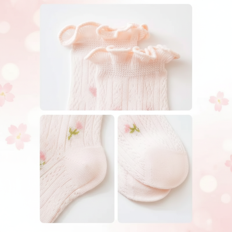 HappyToes – Fargerike og søte – babysokker (sett med 5)
