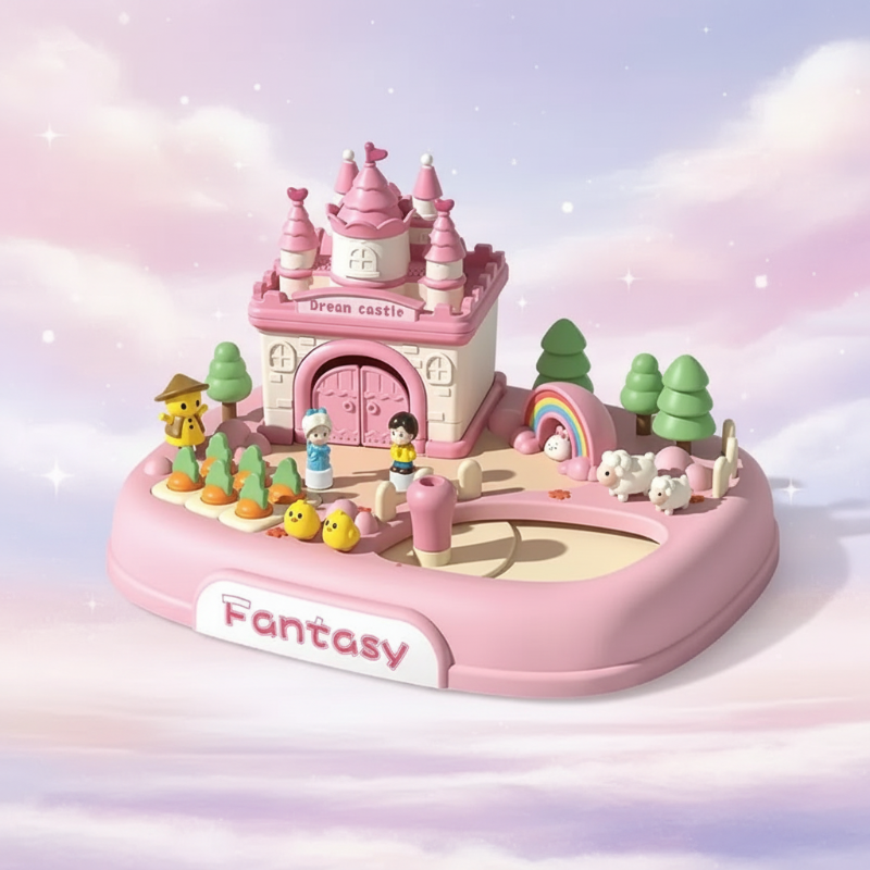 Magnetic Princess Castle – Kreativt og magisk – magnetisk dukkehus-lekesett