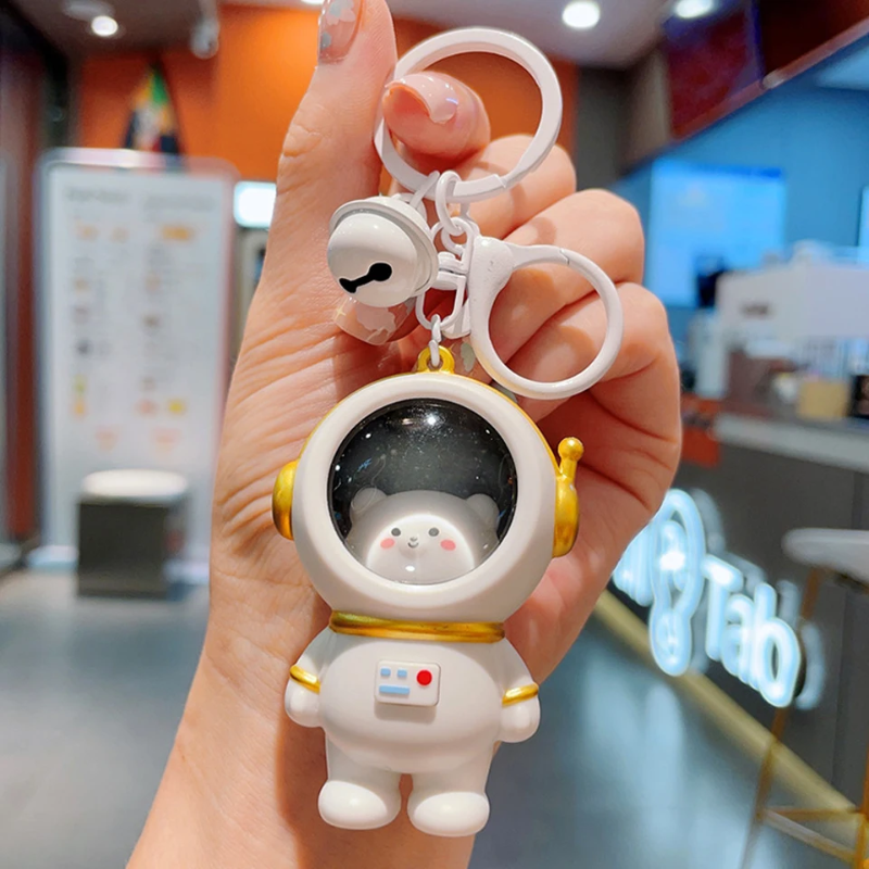 Glowing Astronaut Charm – Søt og lysende – Astronaut-veskeanheng