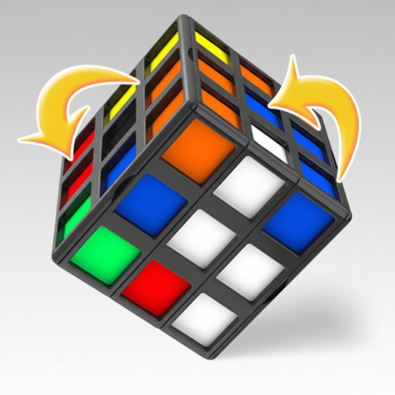 Magic Cube 3x3 – Lærerikt og utfordrende – Puslespillkube