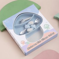 Thumbnail for MiniMeal – Sikker og sklisikker – Silikon-småbarnsbestikk med bestikk
