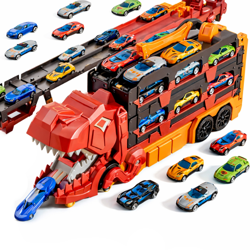 JurassicTruck™ – Tøff og morsom – sammenleggbar Dino-transportvogn