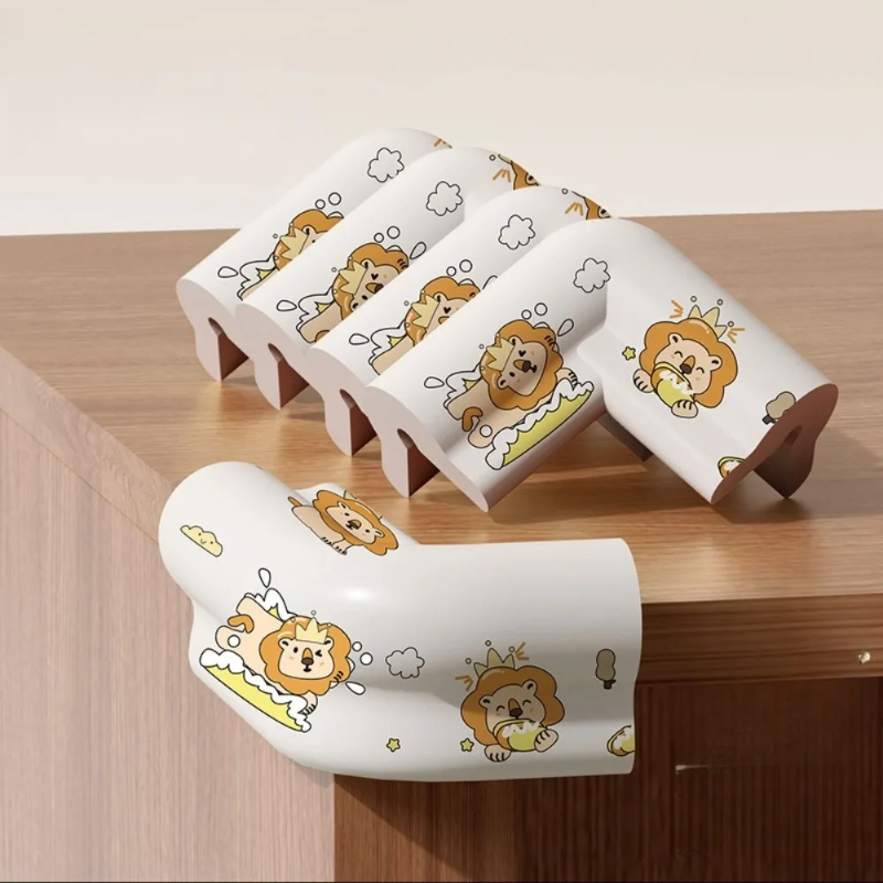 Desk Edge Guard Set – Sikkert og mykt – Hjørnebeskyttelse (sett med 5 stk.)
