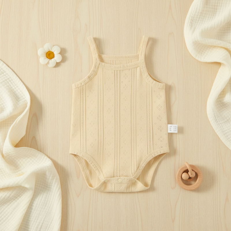 Summer Bodysuit – Luftig og behagelig – Strikket babybody