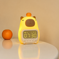 Thumbnail for CappyClock – Søt og multifunksjonell – digital vekkerklokke for barn med nattlampe