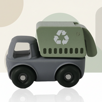Thumbnail for Montessori Silicone Toy Car – Sikker og tyggevennlig – Tygge- og leketøy i silikon i form av et kjøretøy
