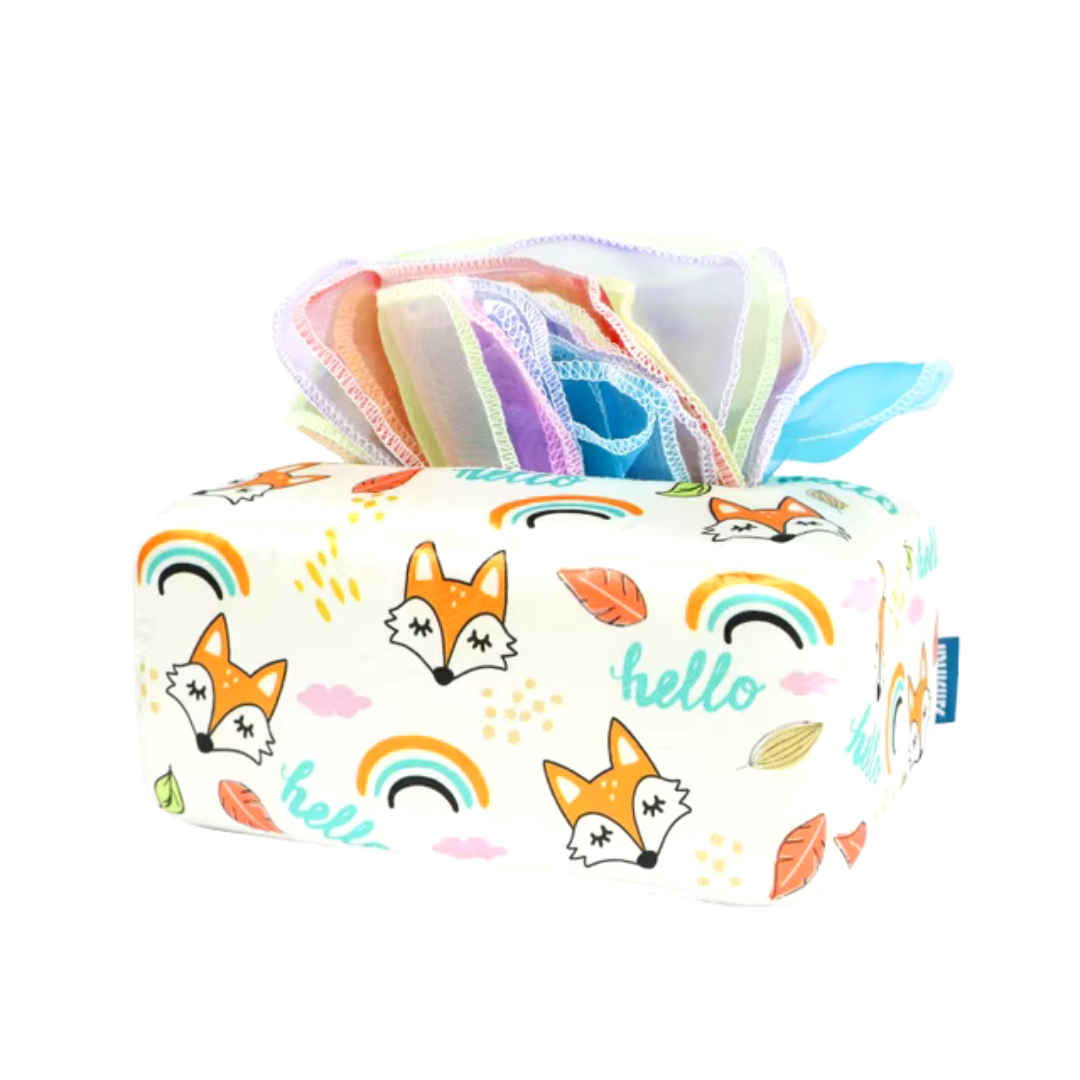 KleurenKracht – Utvikling og sanser - Montessori sensorisk tøyeske