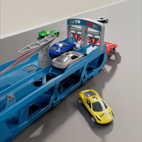 Thumbnail for CarHauler – Lekent og eventyrlig – Biltransport-lekesett med racerbiler