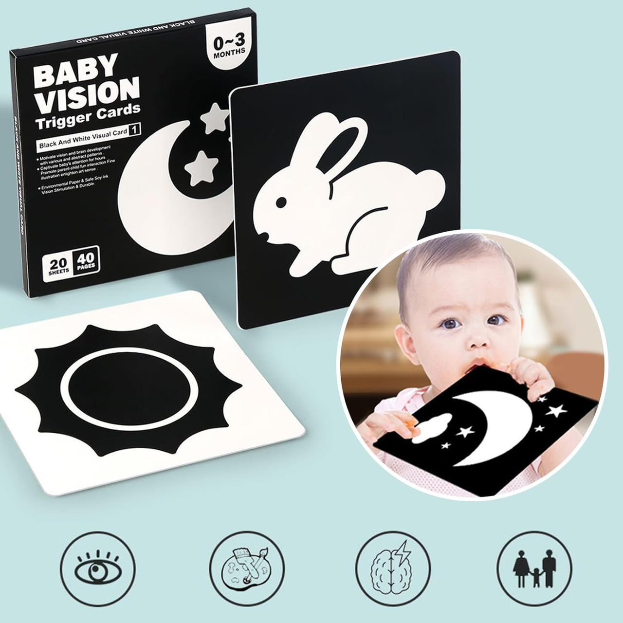 VisionBook – Pedagogisk og instruktiv - Kortbok om babykognisjon