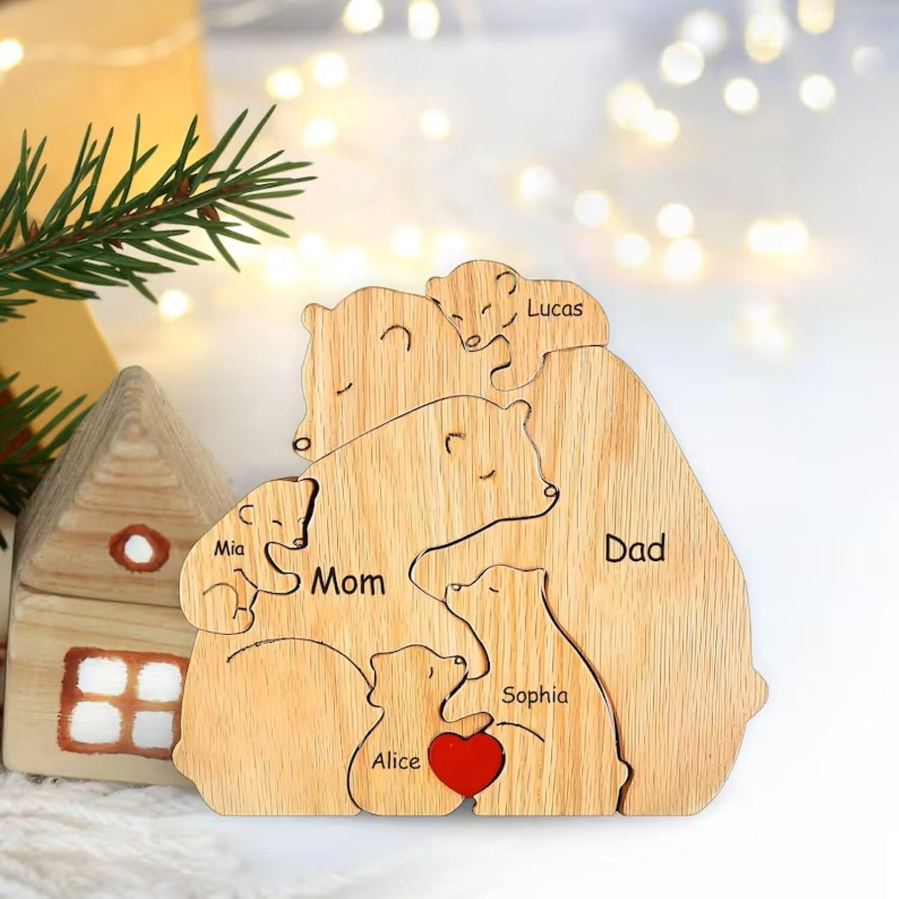 Family Puzzle™ – Personlig morsdagsgave med bjørnefamilien