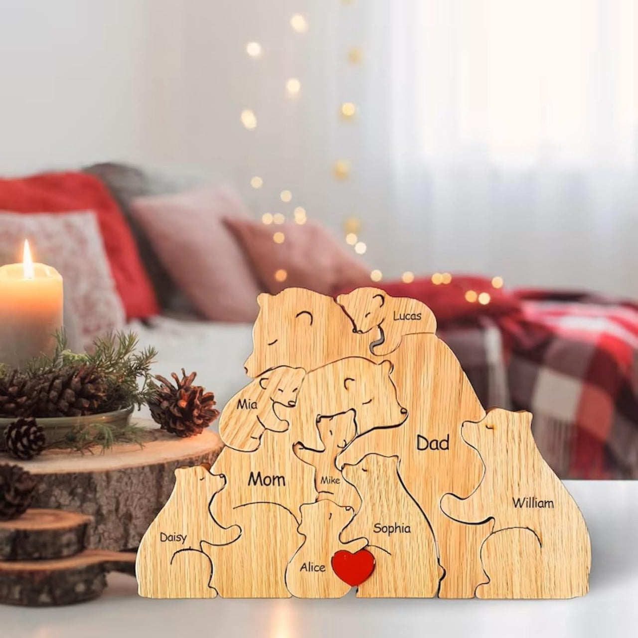 Family Puzzle™ – Personlig morsdagsgave med bjørnefamilien