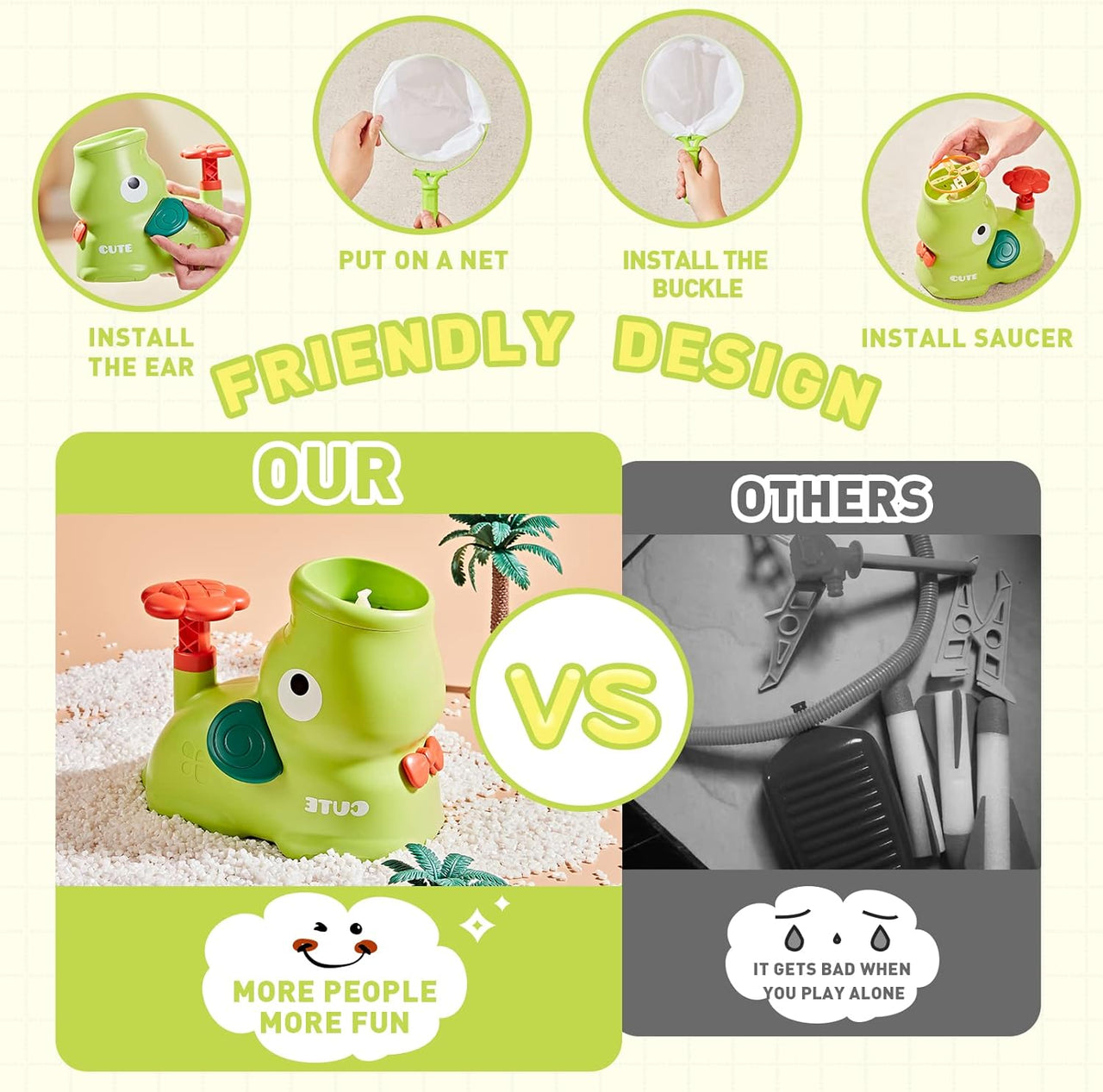 AeroFly – Raskt og morsomt – Frisbee-spillskive for utendørs bruk