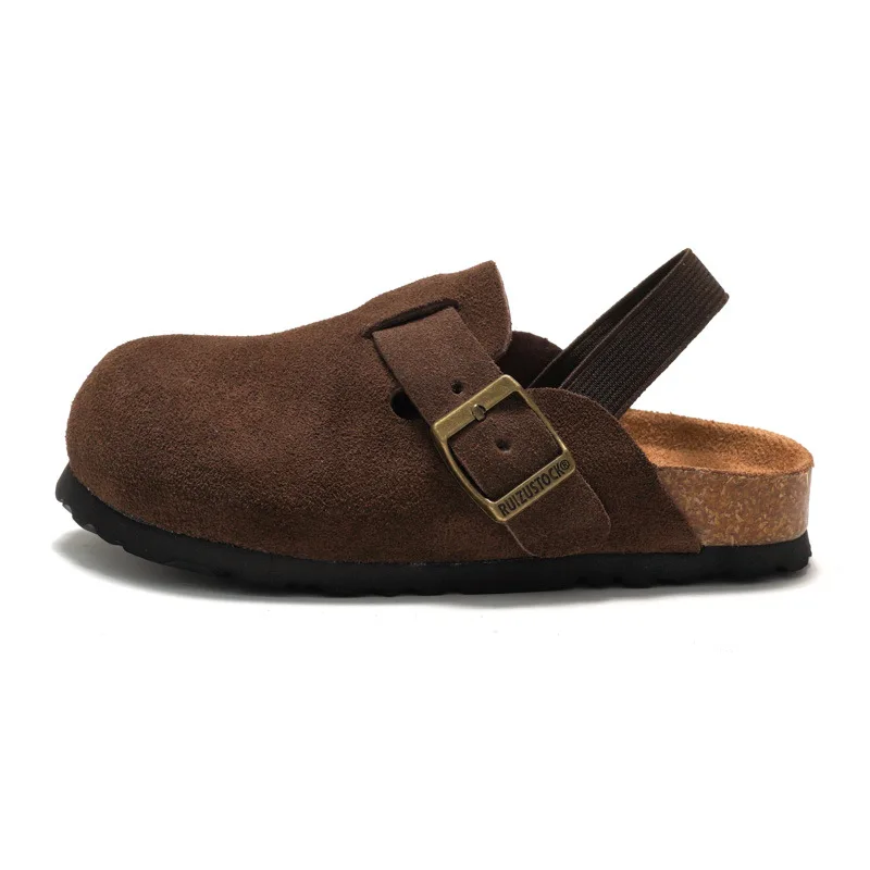 LittleWalk – Komfortable og trendy – sandaler i semsket skinn