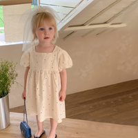 Thumbnail for LittleTwinkle – Myk og behagelig – barnekjole med doble sløyfer