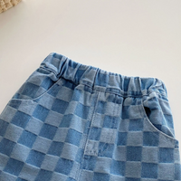 Thumbnail for DenimCheck – Komfortable og trendy – barnebukser med rutemønster