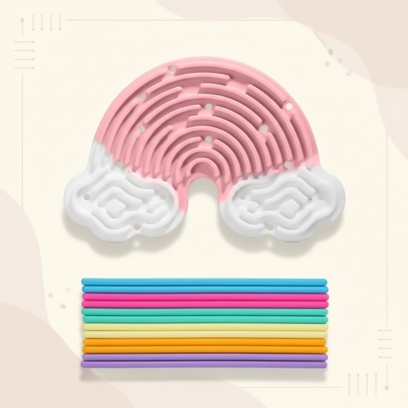 FidgetFrost – Lekent og mykt – Silikon Busy Board