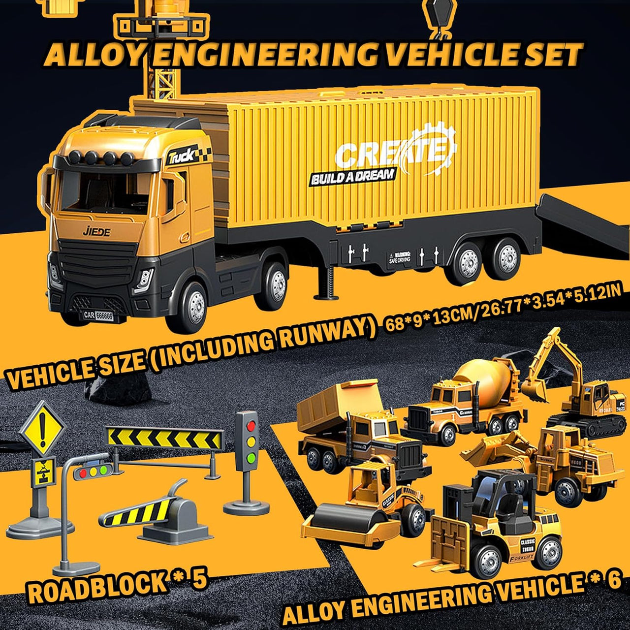 ConstructoKids – Lære og bygge – 2-i-1 byggetruck-lekesett