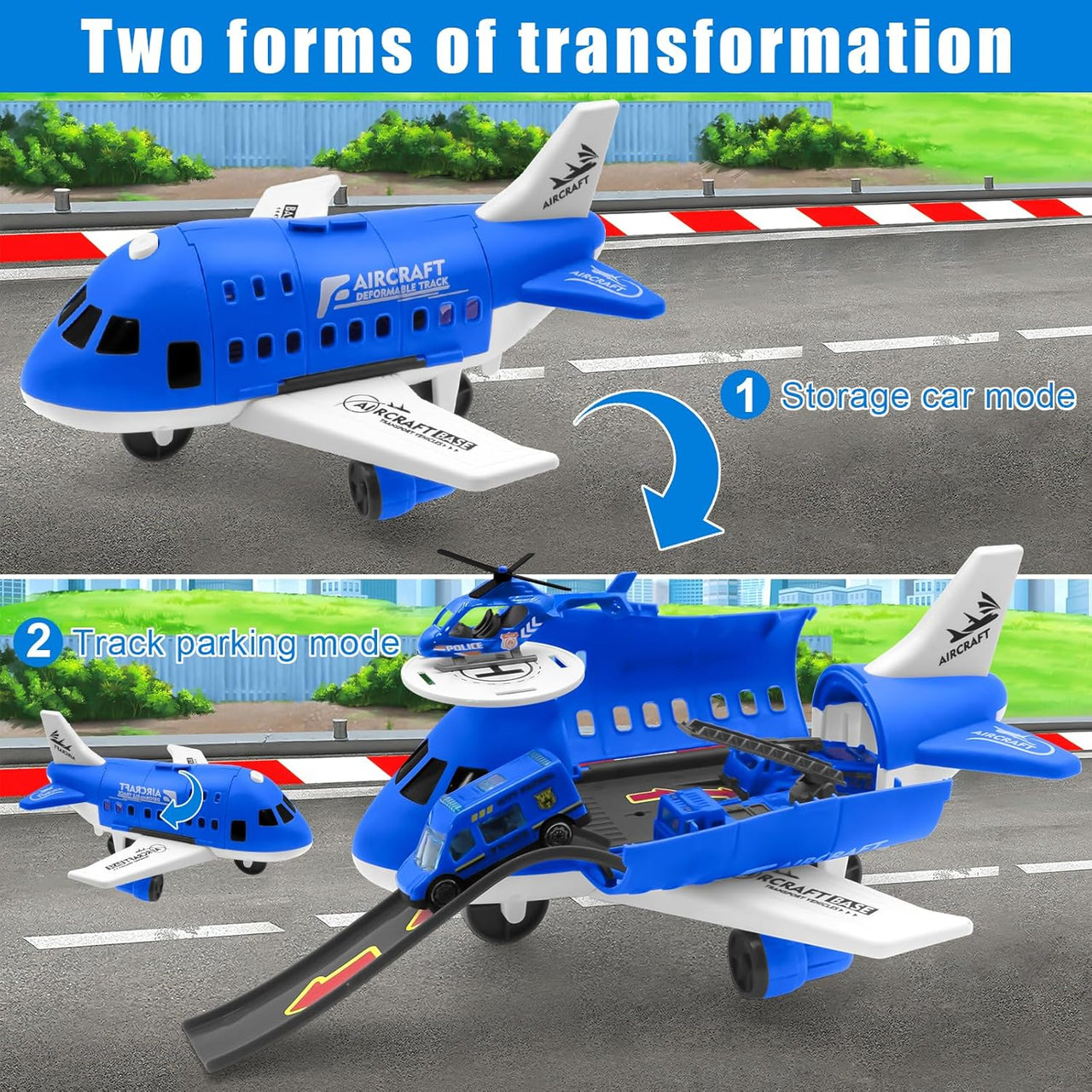 MiniAirBase – Interaktivt og lærerikt – Flyplasslekesett med kjøretøy