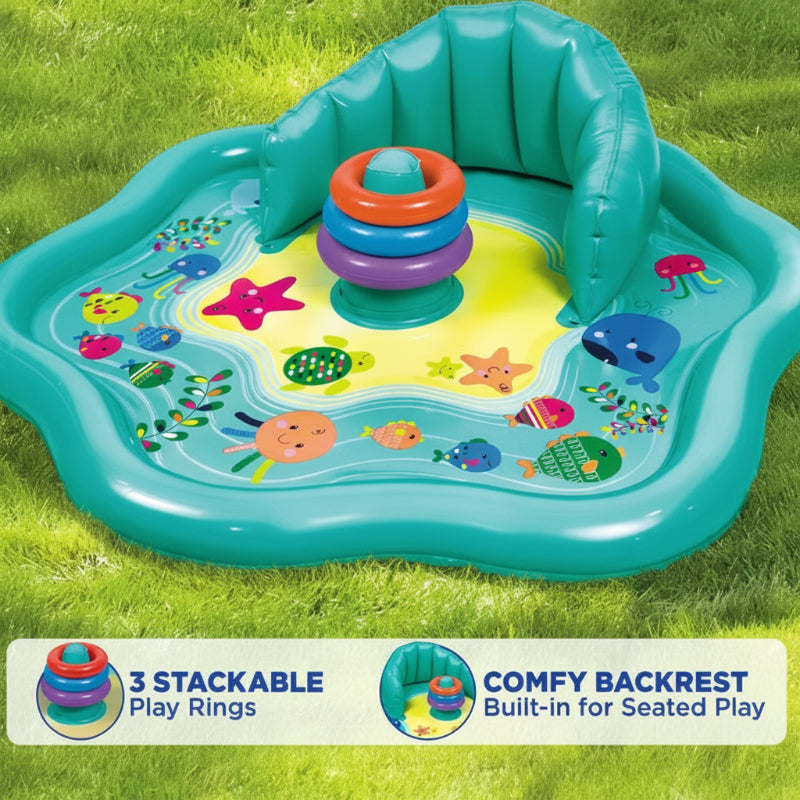 SplashPlay – Trygt og morsomt – Babybasseng med solseil