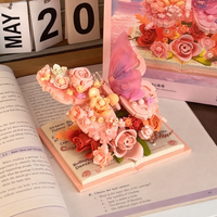Thumbnail for BloomBook – Romantisk og kreativt – 3D-blomsterbok med roser og sommerfugler