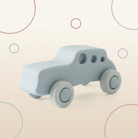 Thumbnail for Montessori Silicone Toy Car – Sikker og tyggevennlig – Tygge- og leketøy i silikon i form av et kjøretøy