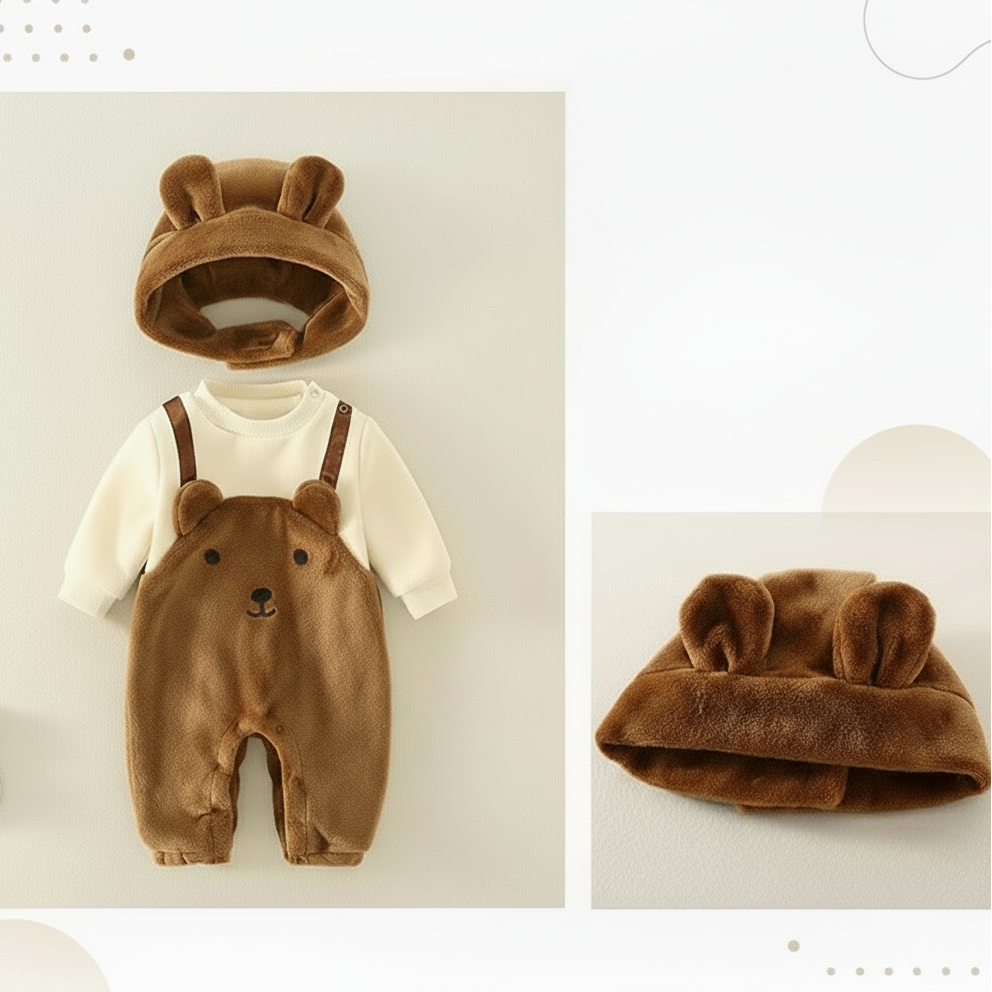 MiniSnow – Koselig og beskyttende – Plysjromper og lue