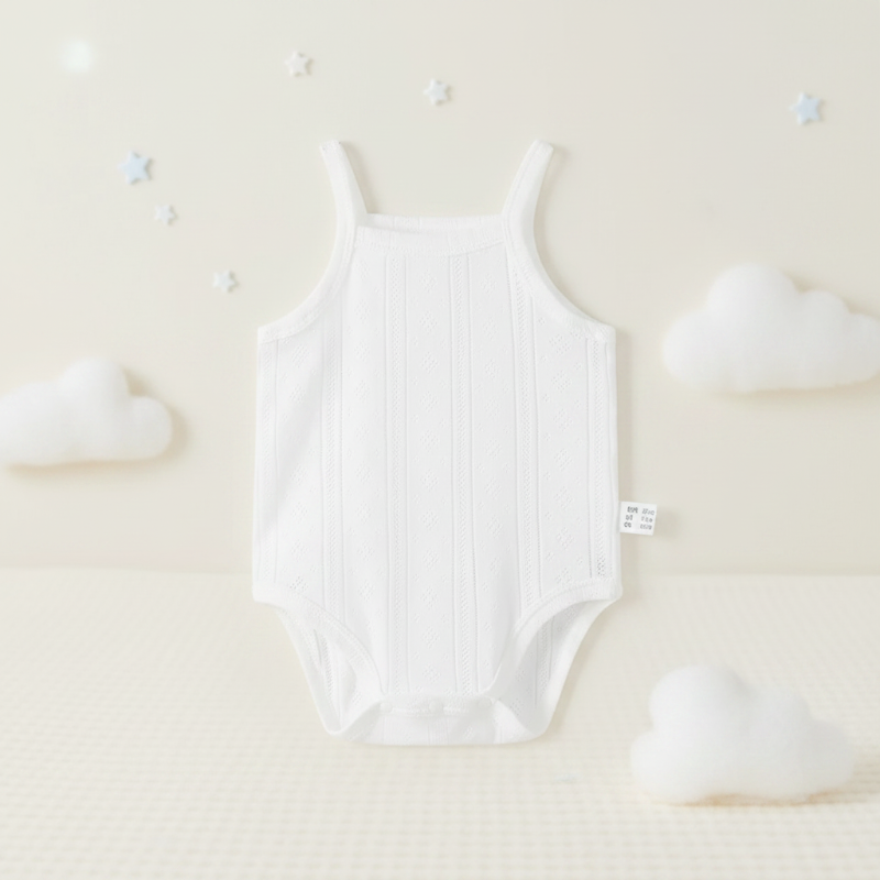 Summer Bodysuit – Luftig og behagelig – Strikket babybody