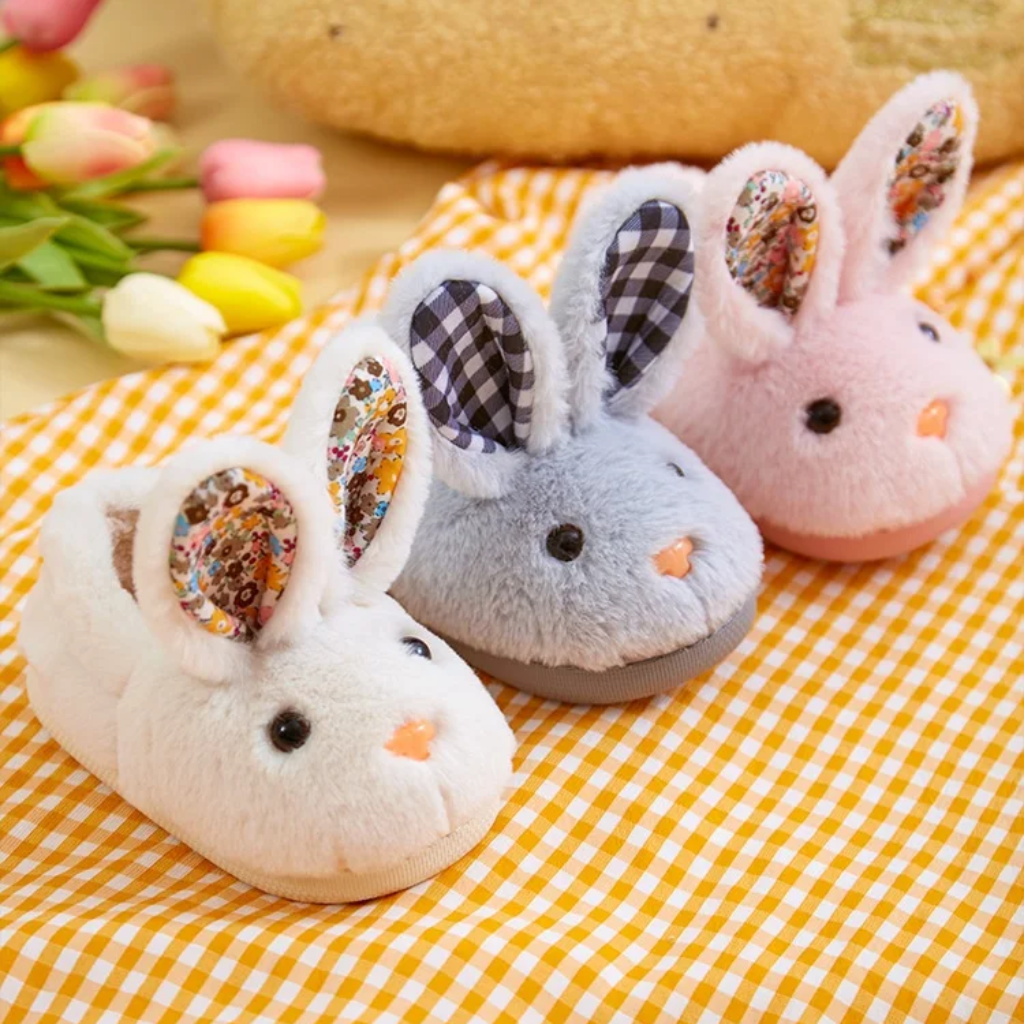 BunnyToes – Myke og varme – Plysj-kaninsko