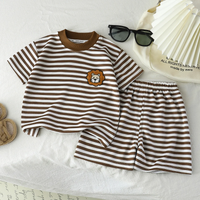 Thumbnail for Kids Stripe Outfit – Trendy og komfortabelt – Sommerantrekk til barn