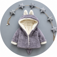 Thumbnail for CozyPrincess – Varm og myk – Plysjjakke med hette til jenter