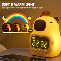 Thumbnail for CappyClock – Søt og multifunksjonell – digital vekkerklokke for barn med nattlampe