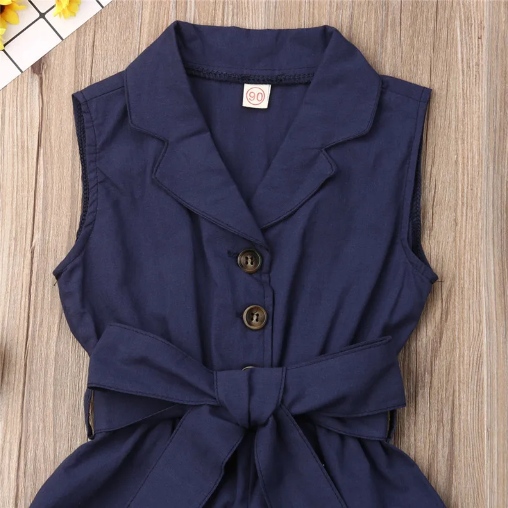 LittleLady – Elegant & Trender – Jumpsuit med sløyfe i livet