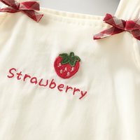 Thumbnail for BerryBloom – Søt og behagelig – Jentekjole med jordbær- og kanin-patch