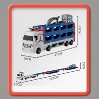 Thumbnail for CarHauler – Lekent og eventyrlig – Biltransport-lekesett med racerbiler