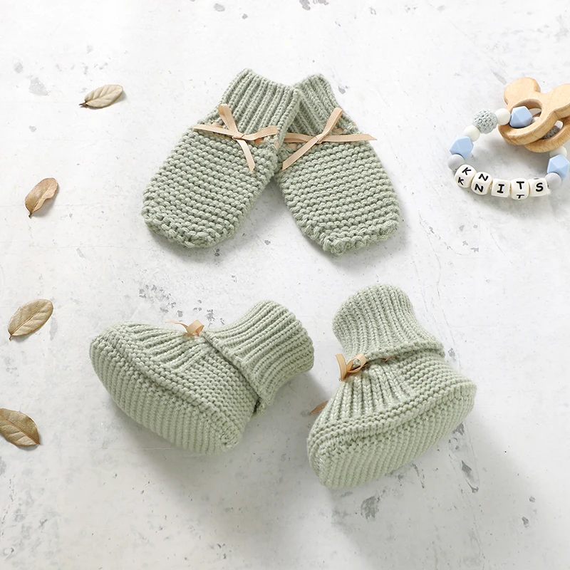 Booties & Mittens – Mykt og varmt – sett med hansker og sko