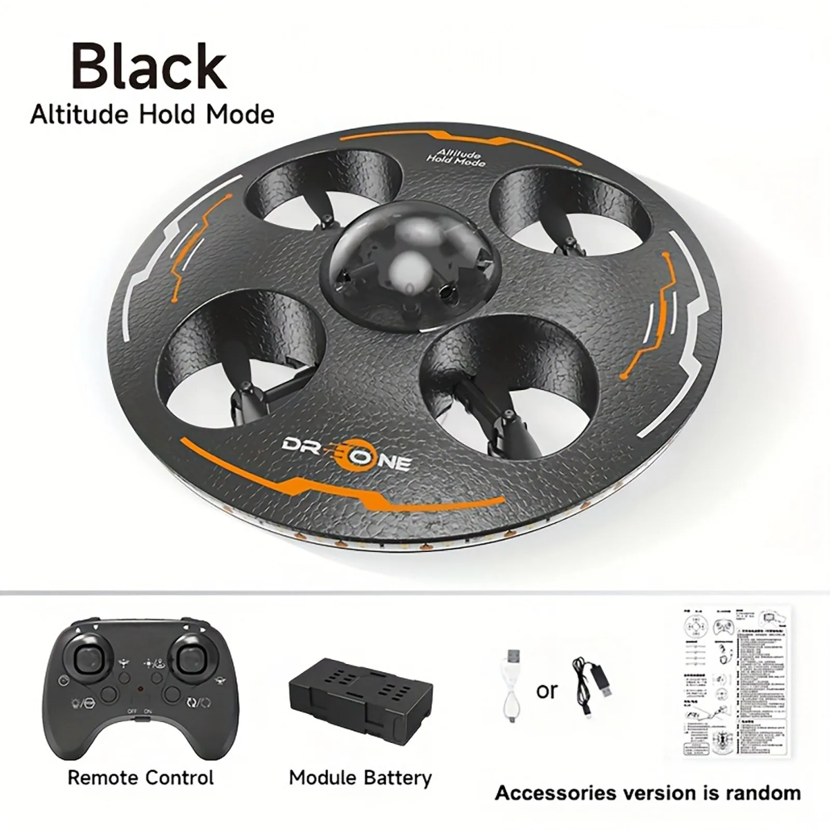 AeroQuest – LED & RC – Svevende UFO-drone