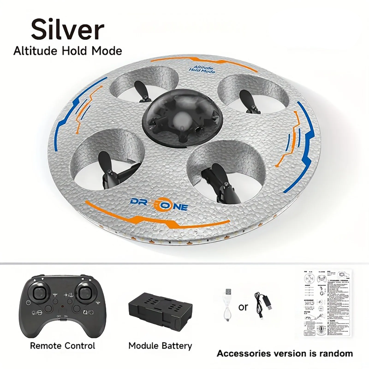 AeroQuest – LED & RC – Svevende UFO-drone