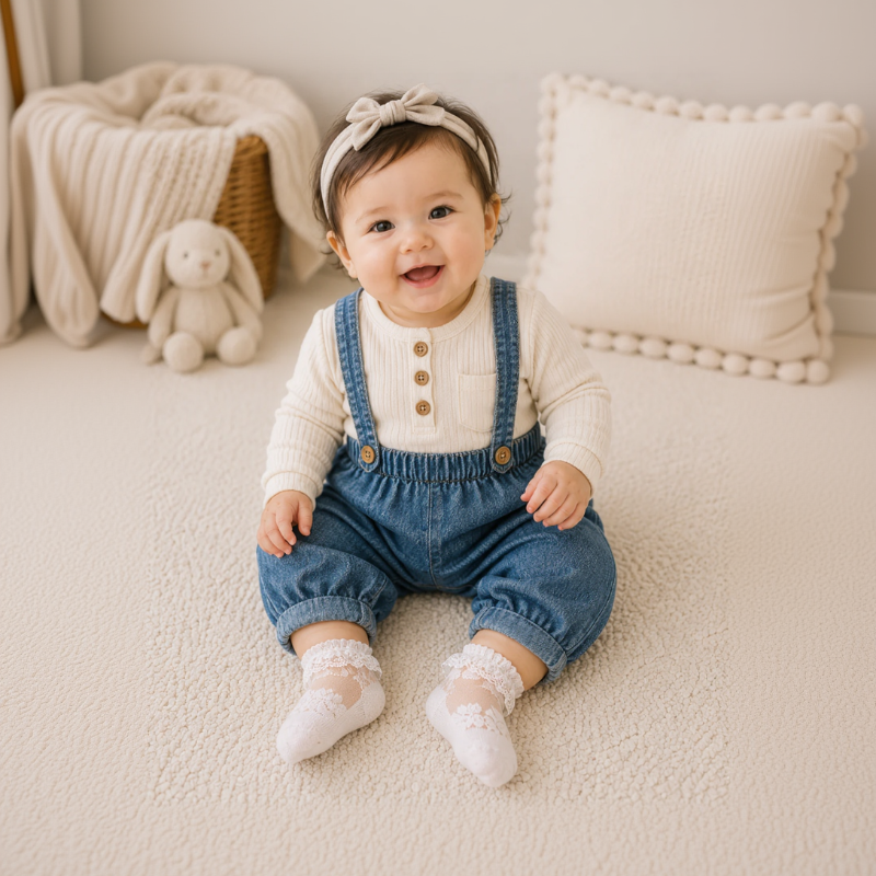 BabyBliss – Komfortable og lette – babysokker med kant